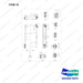 A136406 MAST GP - BASIC - full parts diagram, item 19 marked - genuine Doosan / Bobcat forklift part