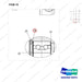A136406 MAST GP - BASIC - parts diagram, item 19 shown - genuine Doosan / Bobcat forklift part