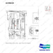 A136618 RELAY ASSY;LIFT & TILT - parts diagram, item 36 shown - genuine Doosan / Bobcat forklift part