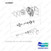 A138687 Transmission - Part 1 of 7 - full parts diagram, item 22 marked - genuine Doosan / Bobcat forklift part