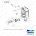 A138729 Transmission - Part 6 of 7 - full parts diagram, item 10 marked - genuine Doosan / Bobcat forklift part
