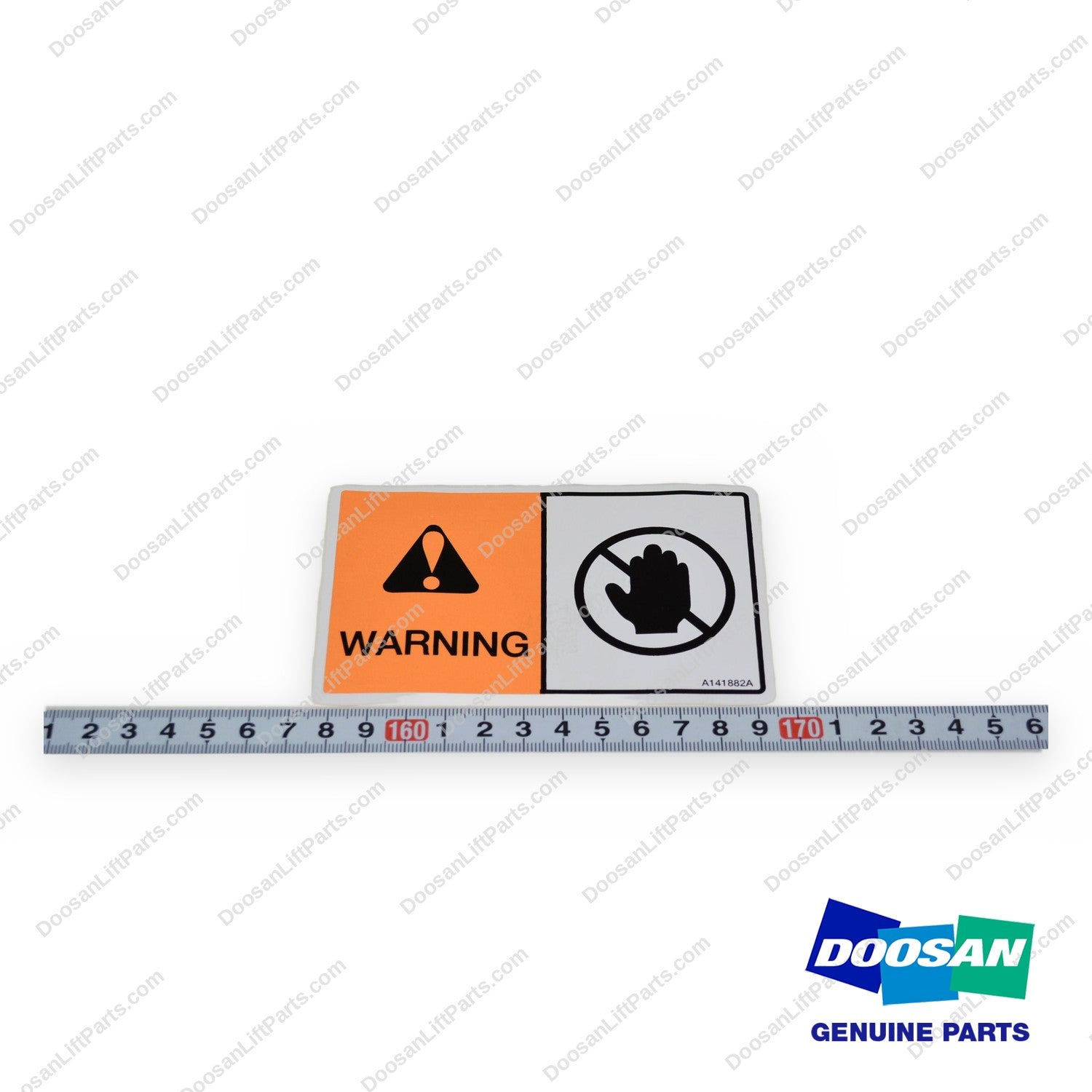 A141882 - Hand Warning Film - OEM Doosan Daewoo Bobcat