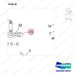 A142305 LINES GP-BRAKE - parts diagram, item 36 shown - genuine Doosan / Bobcat forklift part