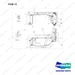 A143997 LINES GP-FUEL & OIL COOLER - 3 OF 3 - full parts diagram, item 13 marked - genuine Doosan / Bobcat forklift part