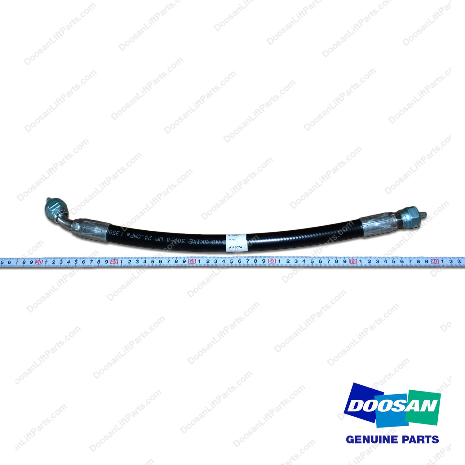 Hose Assy;straight-45ELBOW - Doosan Forklift Part A145074