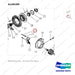 A148189 DRIVE AXLE (2/2) - parts diagram, item 23 shown - genuine Doosan / Bobcat forklift part