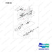 A148285 DRIVE AXLE (1/2) - full parts diagram, item 56 marked - genuine Doosan / Bobcat forklift part