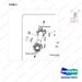 A148376 Mounting Gp-Engine - Part 2 of 2-Shoe Type Brake - parts diagram, item 2 shown - genuine Doosan / Bobcat forklift part