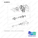 A148521 TRANSMISSION - (1 OF 8) - full parts diagram, item 11 marked - genuine Doosan / Bobcat forklift part