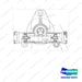 A151836 AXLE GP-STEERING - PART 1 OF 3 - full parts diagram - genuine Doosan / Bobcat forklift part