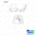 A152405 SEAT GP - full parts diagram, item 19 marked - genuine Doosan / Bobcat forklift part