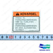 Film;warning,Parking,Norwegian - Doosan Forklift Part A152535