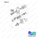 A153031 AXLE GP-DRIVE - full parts diagram, item 18 marked - genuine Doosan / Bobcat forklift part