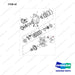 A153128 AXLE AS-DRIVE - full parts diagram, item 42 marked - genuine Doosan / Bobcat forklift part