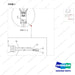 A154841 CONNECTOR GP-BATTERY - (SBE BLUE TYPE)-B13T-2,B15T-2 - parts diagram, item 1 shown - genuine Doosan / Bobcat forklift part