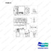 A158506 CONNECTOR GP-BATTERY(EMERGENCY-SBE160 BLUE)-SE MOTOR - full parts diagram, item 21 marked - genuine Doosan / Bobcat forklift part