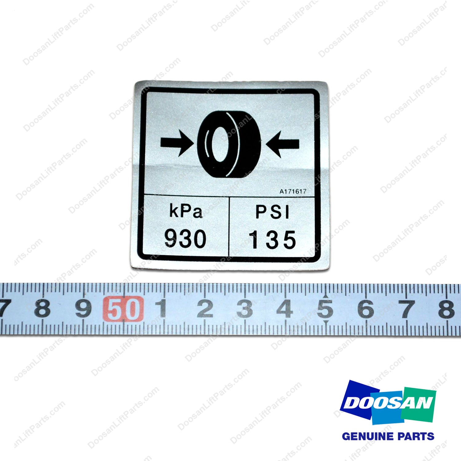 Film;tire Pressure - Doosan Forklift Part A171617