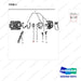 A200839 MOTOR AS-DRIVE - parts diagram, item 3 shown - genuine Doosan / Bobcat forklift part