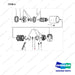 A200840 MOTOR AS-DRIVE - full parts diagram, item 4 marked - genuine Doosan / Bobcat forklift part