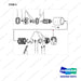 A200841 MOTOR AS-DRIVE - full parts diagram, item 5 marked - genuine Doosan / Bobcat forklift part