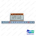 A211648 - Spanish Load Backrest Warning Film - OEM Doosan Daewoo Bobcat
