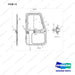 A212872 DOOR ASS'Y - RH - full parts diagram, item 13 marked - genuine Doosan / Bobcat forklift part