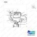 A213894 COIL & DISTRIBUTOR GP - parts diagram, item 1 shown - genuine Doosan / Bobcat forklift part