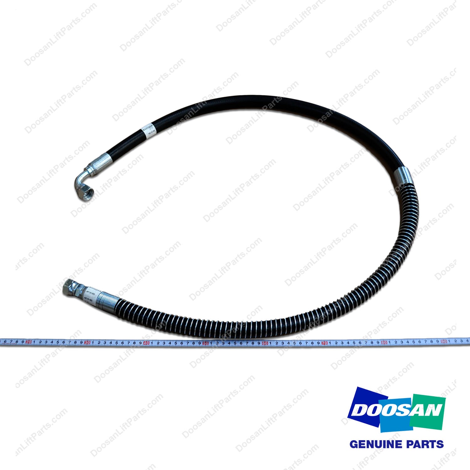Hose Assy;straight-90ELBOW - Doosan Forklift Part A215183