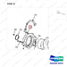 A218573 CRANKSHAFT GP - parts diagram, item 12 shown - genuine Doosan / Bobcat forklift part