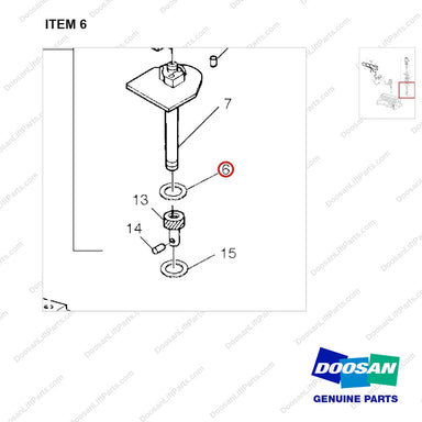 A218738 COIL & DISTRIBUTOR GP - parts diagram, item 6 shown - genuine Doosan / Bobcat forklift part