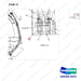 A225101 LINES GP-POWER STEERING - parts diagram, item 13 shown - genuine Doosan / Bobcat forklift part
