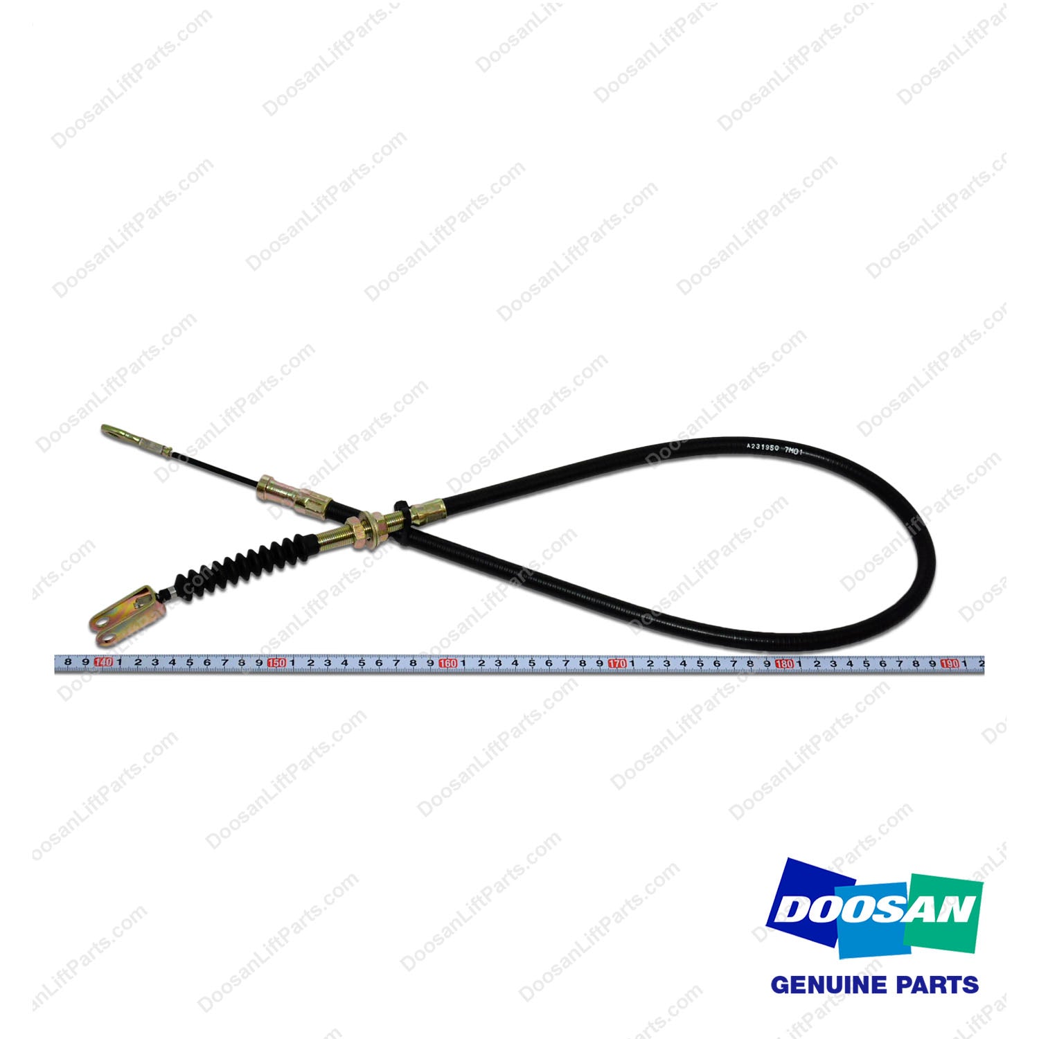 Cable ASSY-Parking Brk(RH) - Doosan Forklift Part A231950