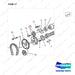 A232058 CAMSHAFT AND BALANCER GP - parts diagram, item 17 shown - genuine Doosan / Bobcat forklift part