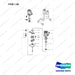 A232137 Distributor & Ignition Components Gp - full parts diagram, item 1-08 marked - genuine Doosan / Bobcat forklift part