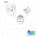 A232167 IGNITION WIRING COMPONENTS - PART 1 OF 2 - full parts diagram, item 6 marked - genuine Doosan / Bobcat forklift part