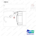 A234040 MOTOR GP-HYDRAULIC PUMP - 36 VOLT - parts diagram, item 13 shown - genuine Doosan / Bobcat forklift part