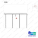 A236041 BACKREST - (D45S-2. W=1330) - parts diagram, item 1 shown - genuine Doosan / Bobcat forklift part