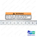 Film;warning, Brake Oil(English) - Doosan Forklift Part A241708