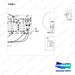 A244579 CONNECTOR GP-BATTERY(SB BLUE)-SE MOTOR - parts diagram, item 1 shown - genuine Doosan / Bobcat forklift part