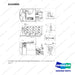 A244885 CONNECTER GROUP,BATTERY;EMERGENCY - full parts diagram, item 1 marked - genuine Doosan / Bobcat forklift part