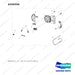 A250356 BRAKE AS - LH - full parts diagram, item 8 marked - genuine Doosan / Bobcat forklift part