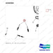 A250365 BRAKE AS - LH - parts diagram, item 10 shown - genuine Doosan / Bobcat forklift part