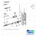 A250387 CASE GP-X-MSN - parts diagram, item 22 shown - genuine Doosan / Bobcat forklift part