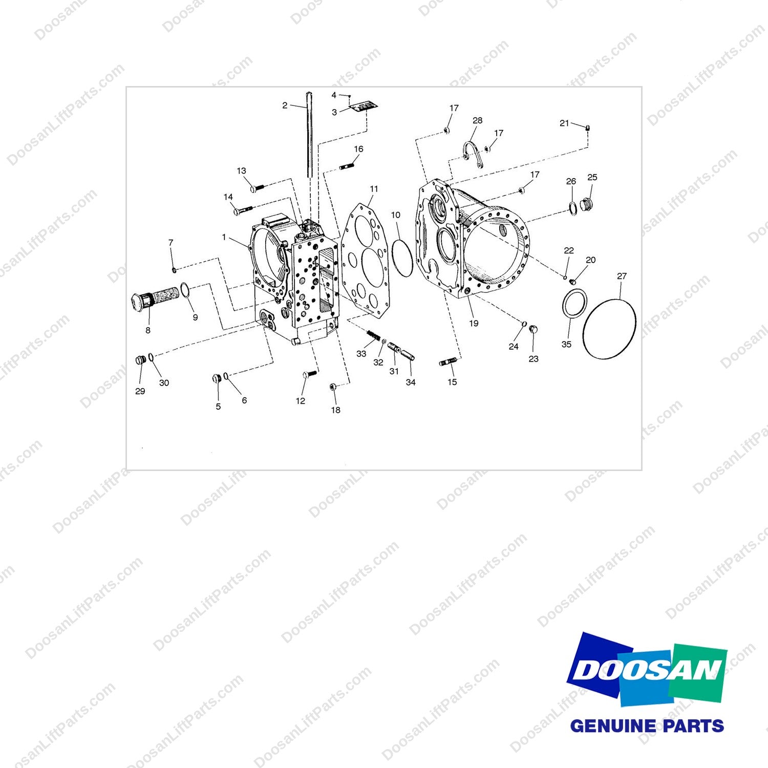 A250420 CASE GP-X-MSN - full parts diagram - genuine Doosan / Bobcat forklift part