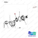 A250488 DRIVE GP-X-MSN - OUTPUT - parts diagram, item 4 shown - genuine Doosan / Bobcat forklift part