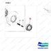 A250495 DIFFERENTIAL GP - parts diagram, item 2 shown - genuine Doosan / Bobcat forklift part