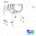 A250543 CASE GP-X-MSN - parts diagram, item 19 shown - genuine Doosan / Bobcat forklift part