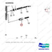 A250554 CONTROL GP-X-MSN HYDR - (2/2) - parts diagram, item 51 shown - genuine Doosan / Bobcat forklift part