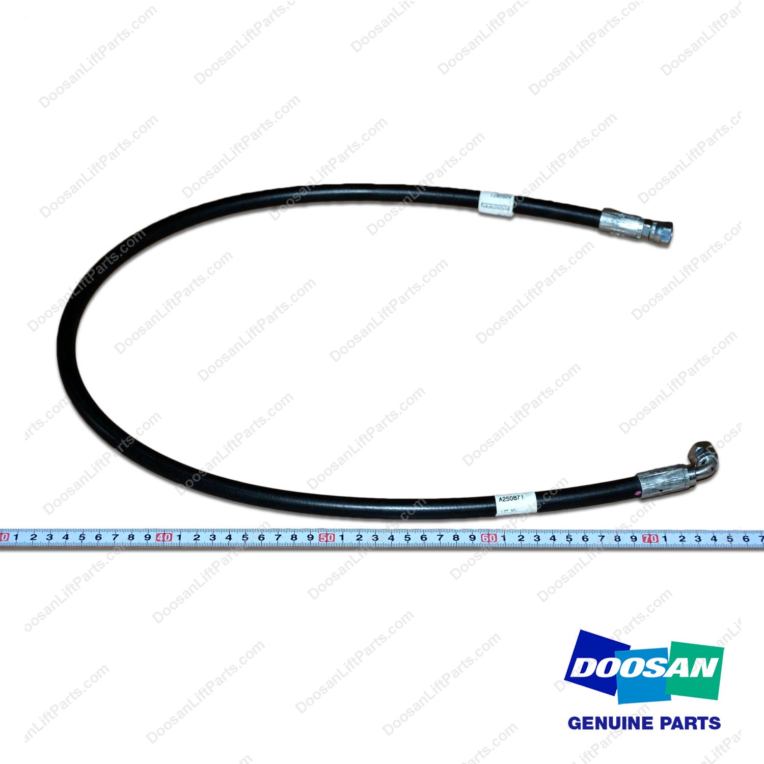 Hose Assy;straight-90ELBOW - Doosan Forklift Part A250871