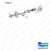 A251285 DRIVE GP-X-MSN - OUTPUT - full parts diagram, item 12 marked - genuine Doosan / Bobcat forklift part